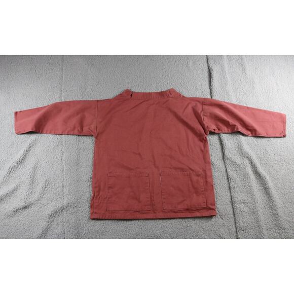 The Smock Shop Smock Red Brown S 34"-38" Pullover Fisherman Unisex Vintage 90s - Picture 1 of 6